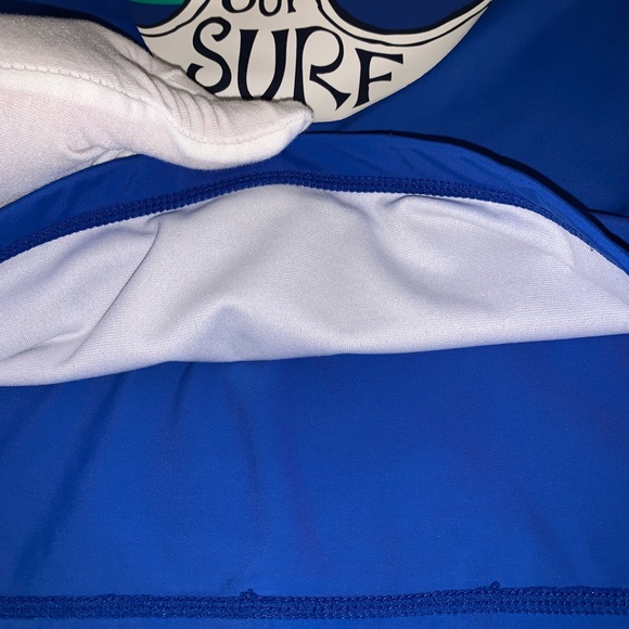 Girls Kids Gymboree Long Sleeve Rash Guard Swimsuit Top UPF 50 Sz L 10/12 - Picture 5 of 9